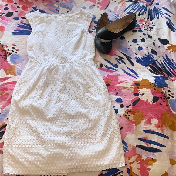 J. Crew Dresses & Skirts - J. Crew Cotton Eyelet Lace Dress. Size 00.